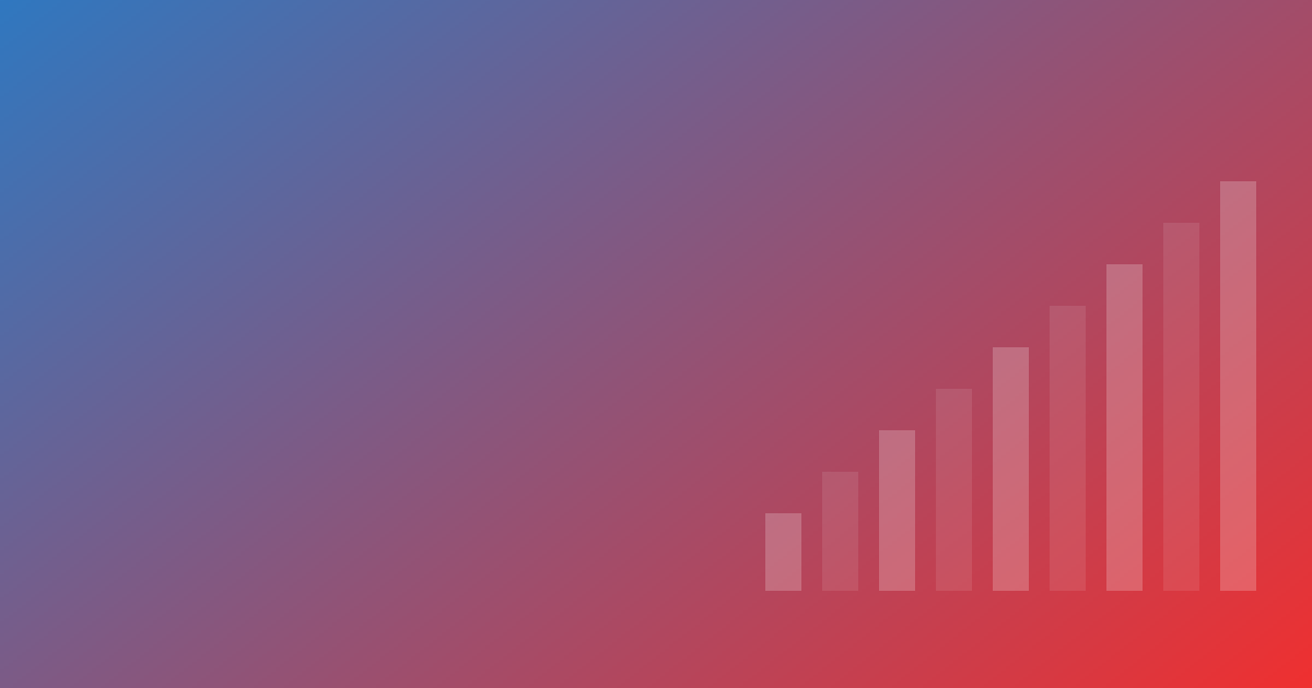 Ascending bars representing campaign performance